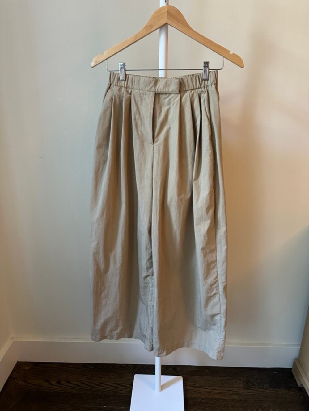 H&M Edition Wide-Leg Cotton Pants, Size XS
